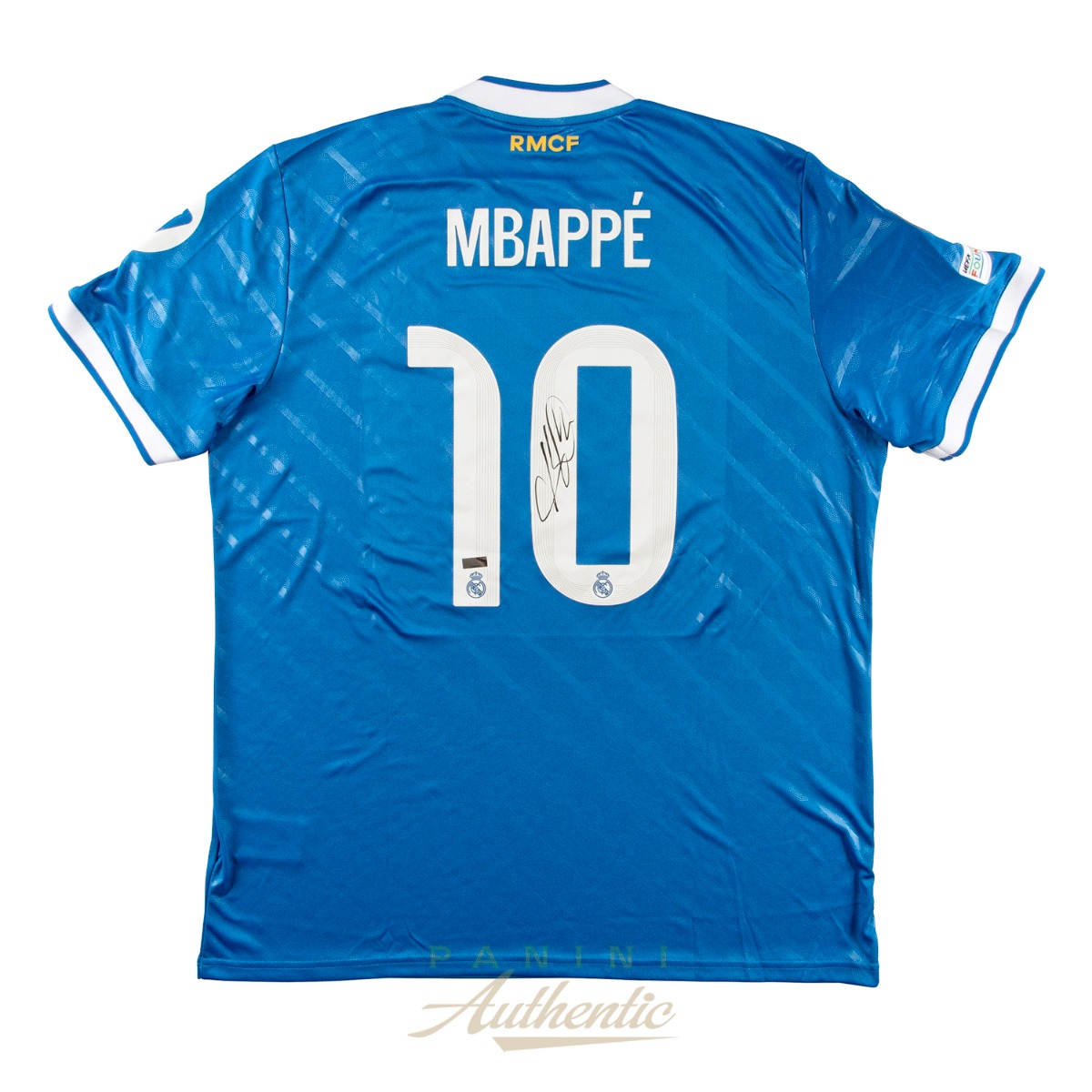 Kylian Mbappe Autographed 2025-26 Real Madrid Royal Blue Replica Alternate Jersey ~Open Edition Item~
