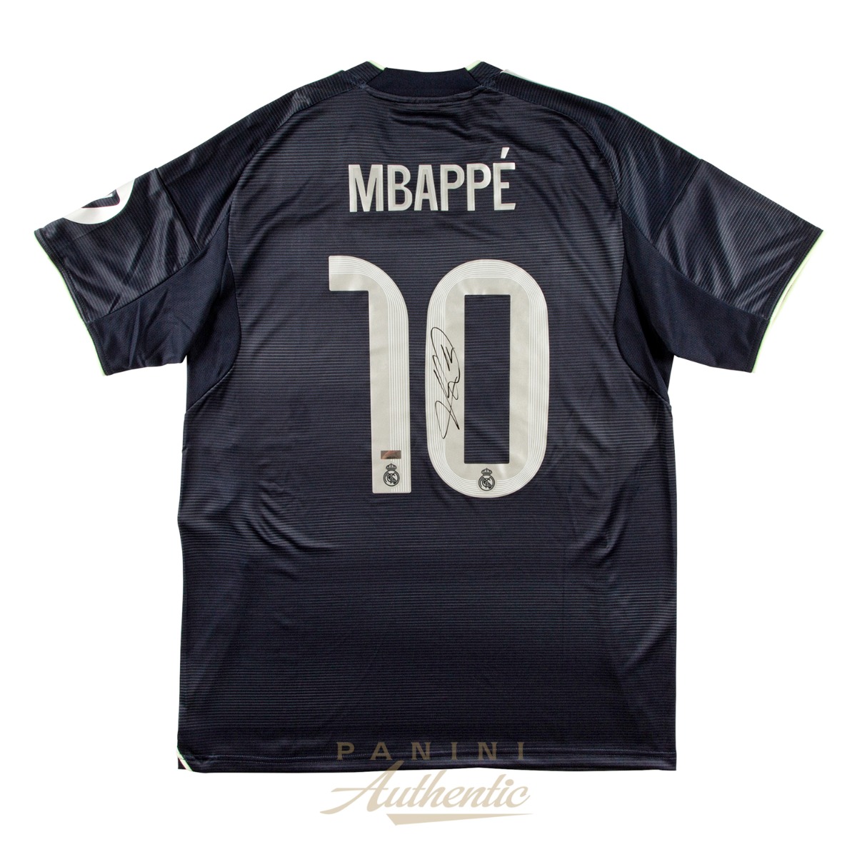 Kylian Mbappe Autographed 2025-26 Real Madrid Navy Replica Away Jersey ~Open Edition Item~