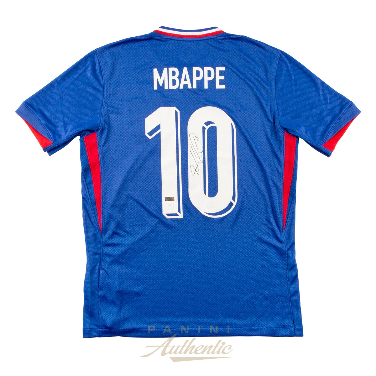 Kylian Mbappe Autographed 2024 France National Team Blue Replica Home Jersey ~Open Edition Item~