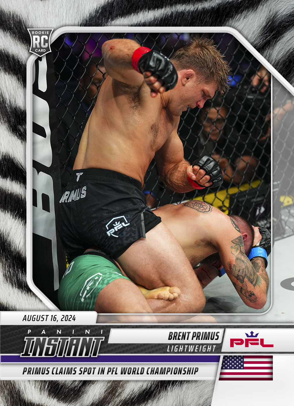 Brent Primus - 2024 Panini Instant PFL #7 - White Tiger /5