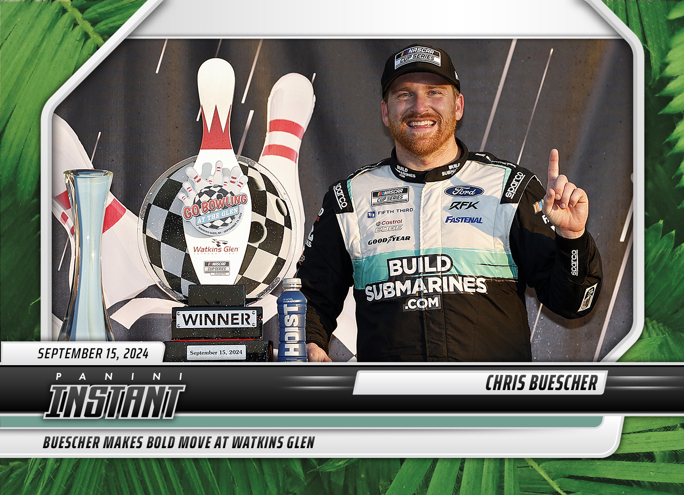 Chris Buescher - 2024 Panini Instant NASCAR #5 - Jungle /25