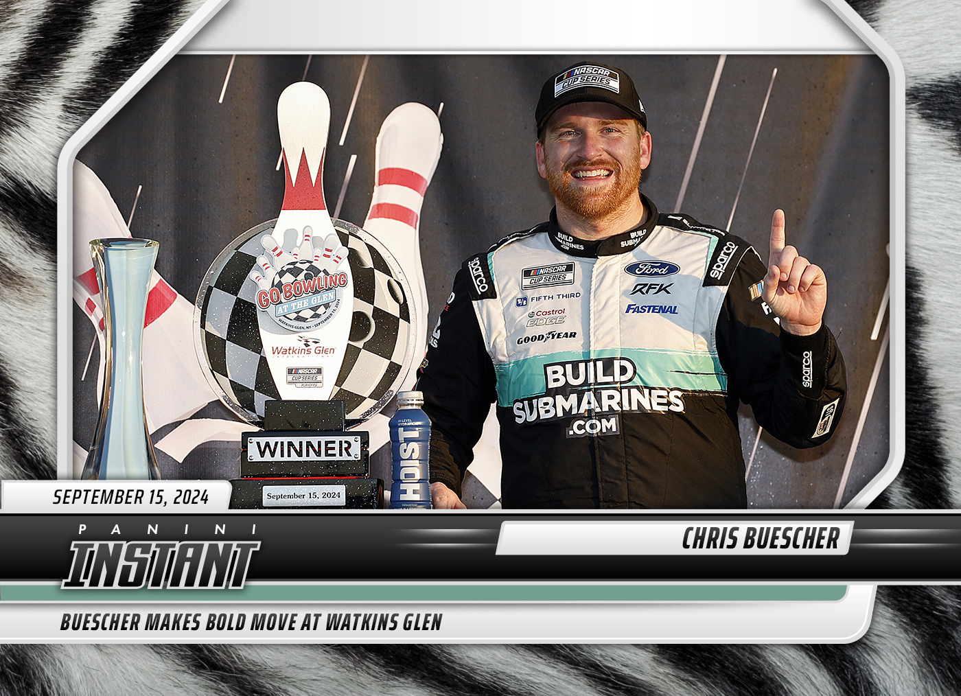 Chris Buescher - 2024 Panini Instant NASCAR #5 - White Tiger /5