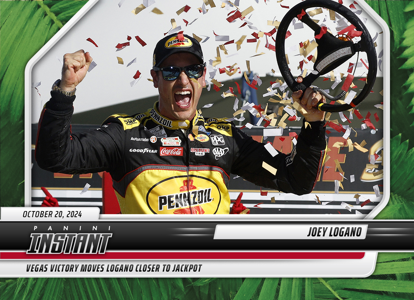 Joey Logano - 2024 Panini Instant NASCAR #10 - Jungle /25