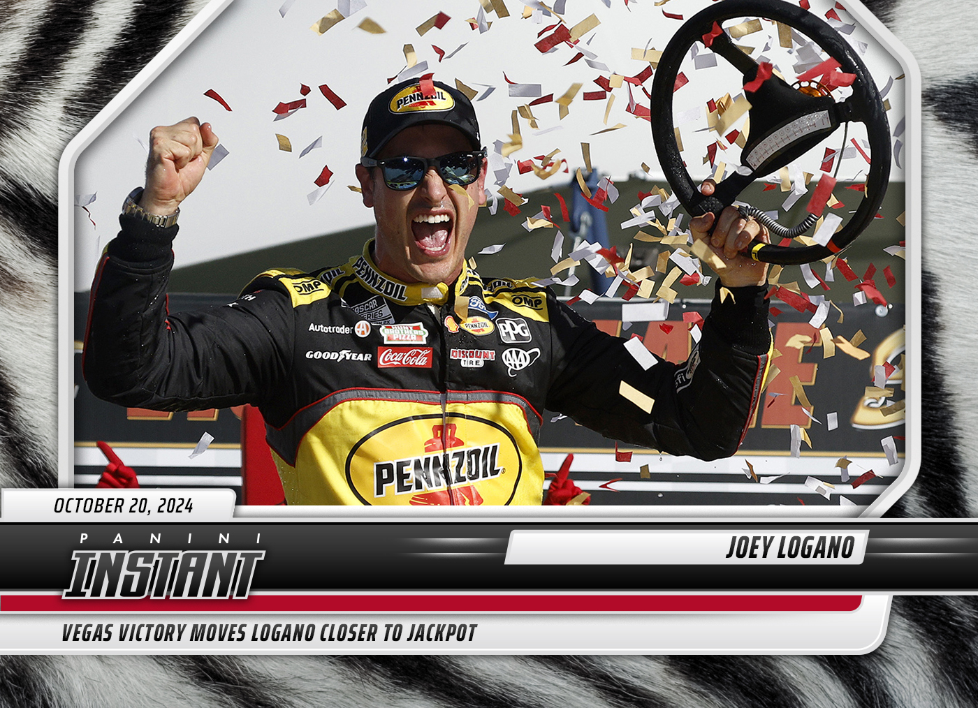 Joey Logano - 2024 Panini Instant NASCAR #10 - White Tiger /5