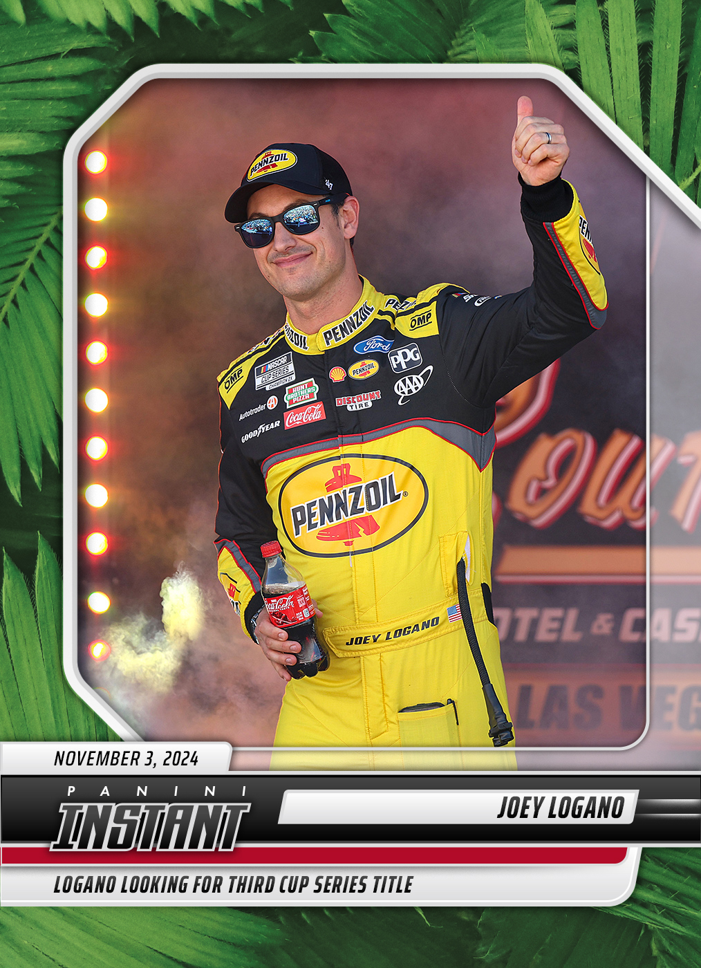 Joey Logano - 2024 Panini Instant NASCAR #14 - Jungle /25