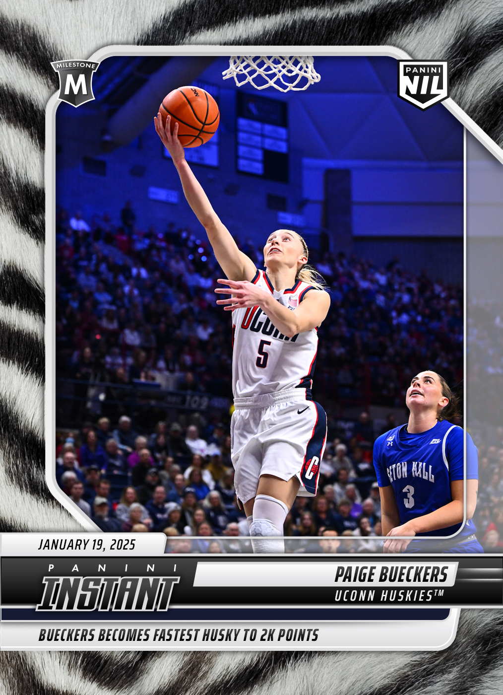 Paige Bueckers - 2024 Panini Instant College Basketball #PBC - White Tiger /5