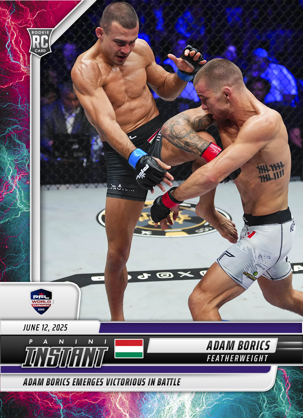 Adam Borics - 2025 Panini Instant PFL #52 - Lightning /5