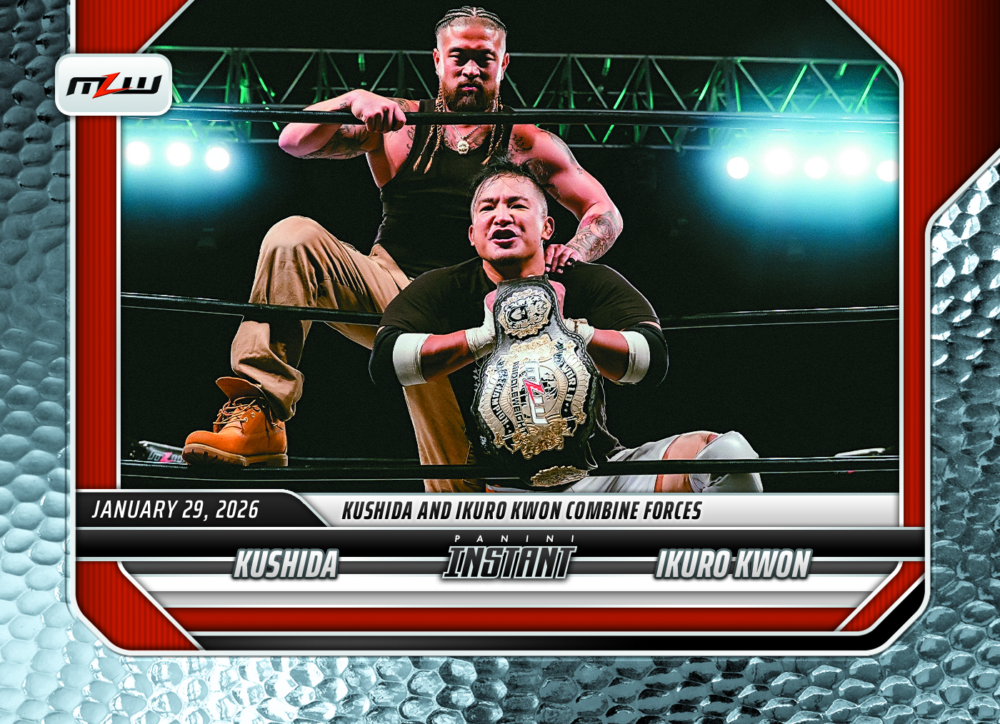 Kushida/Ikuro Kwon - 2026 Panini Instant MLW #2 - Metallic /5