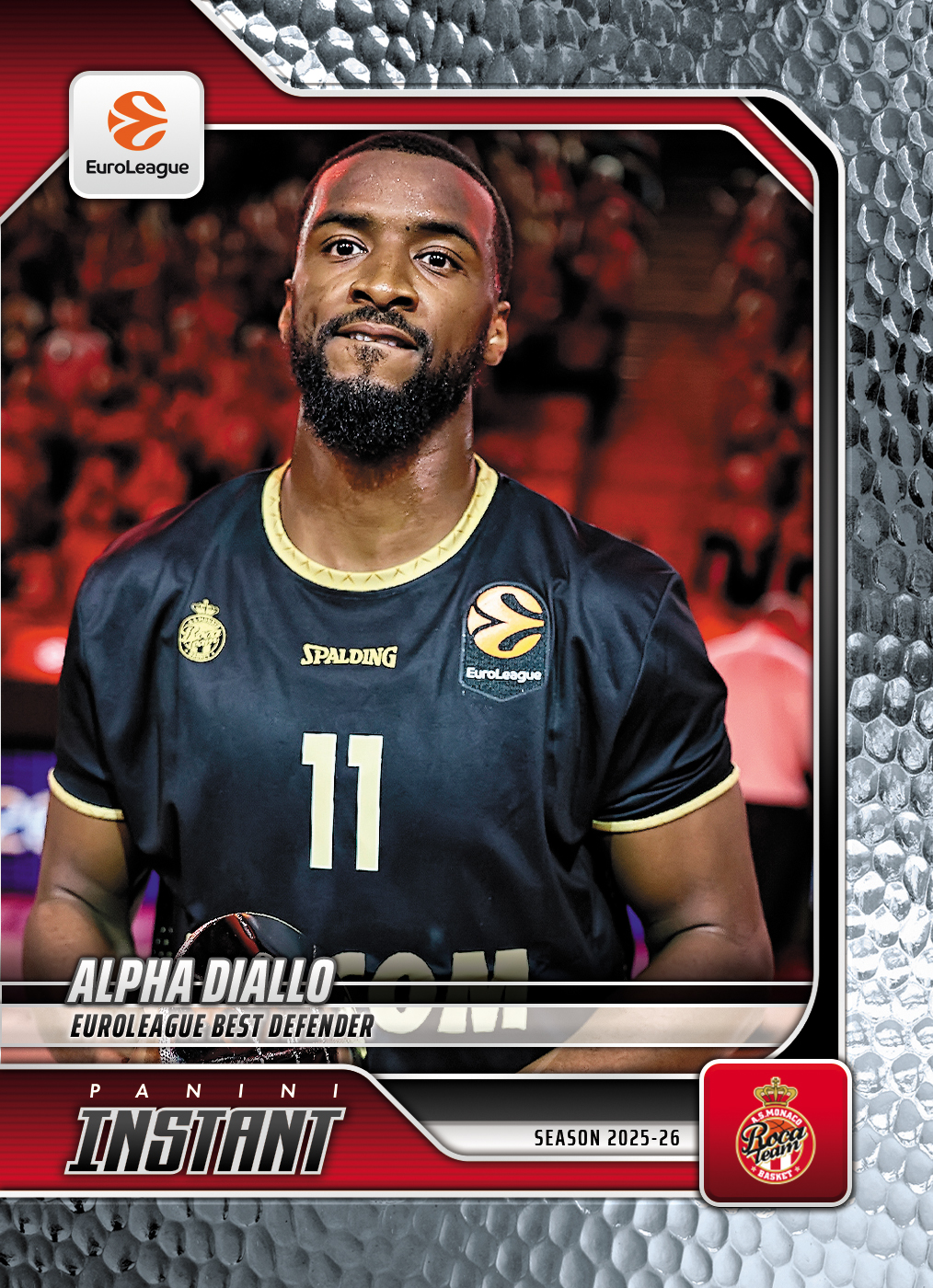 Alpha Diallo - 2025-26 Panini Instant EuroLeague #52 - Metallic /5
