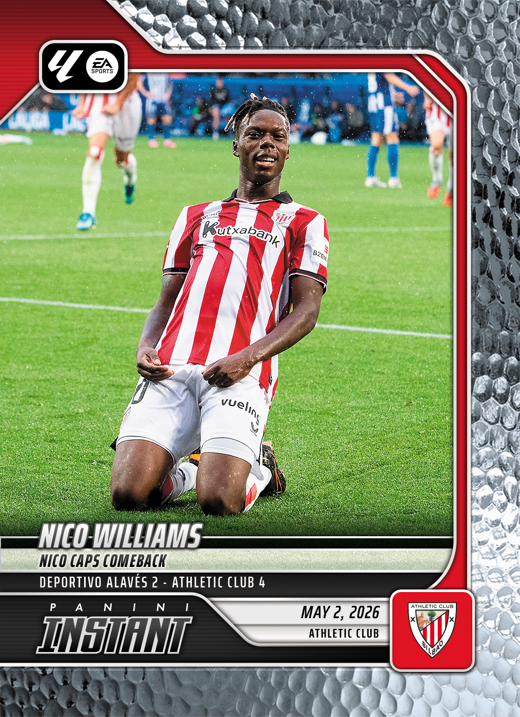 Nico Williams - 2026 Panini Instant La Liga #3 - Metallic /5