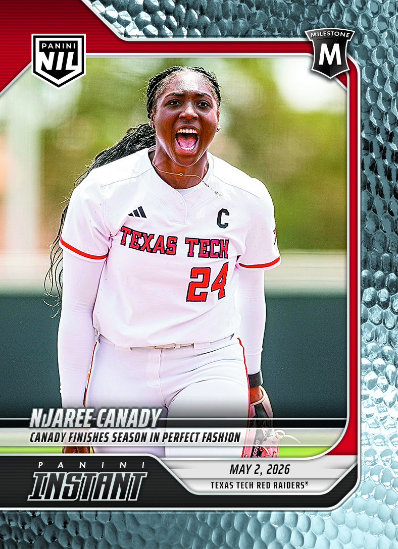NiJaree Canady - 2026 Panini Instant College Softball #1 - Metallic /5