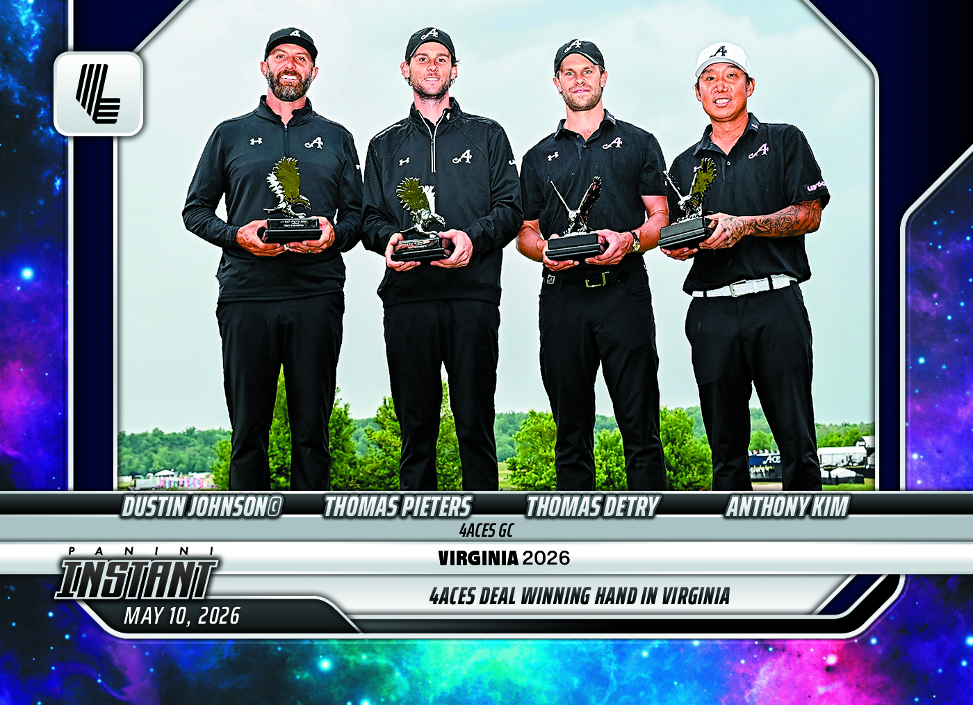 4Aces GC - 2026 Panini Instant LIV Golf #15 - Galaxy 1/1