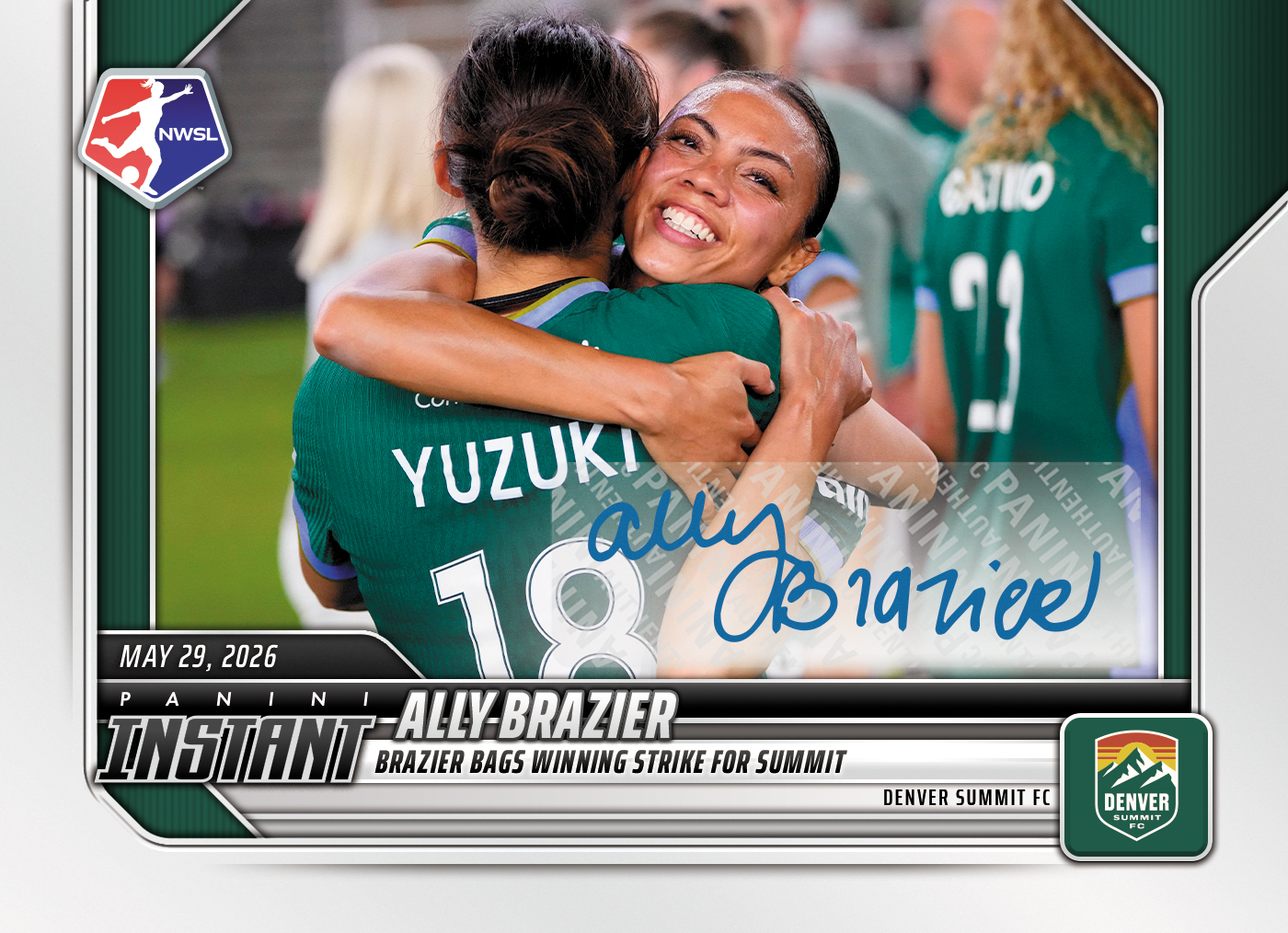 Ally Brazier - 2026 Panini Instant NWSL #81 - Base /99 Auto