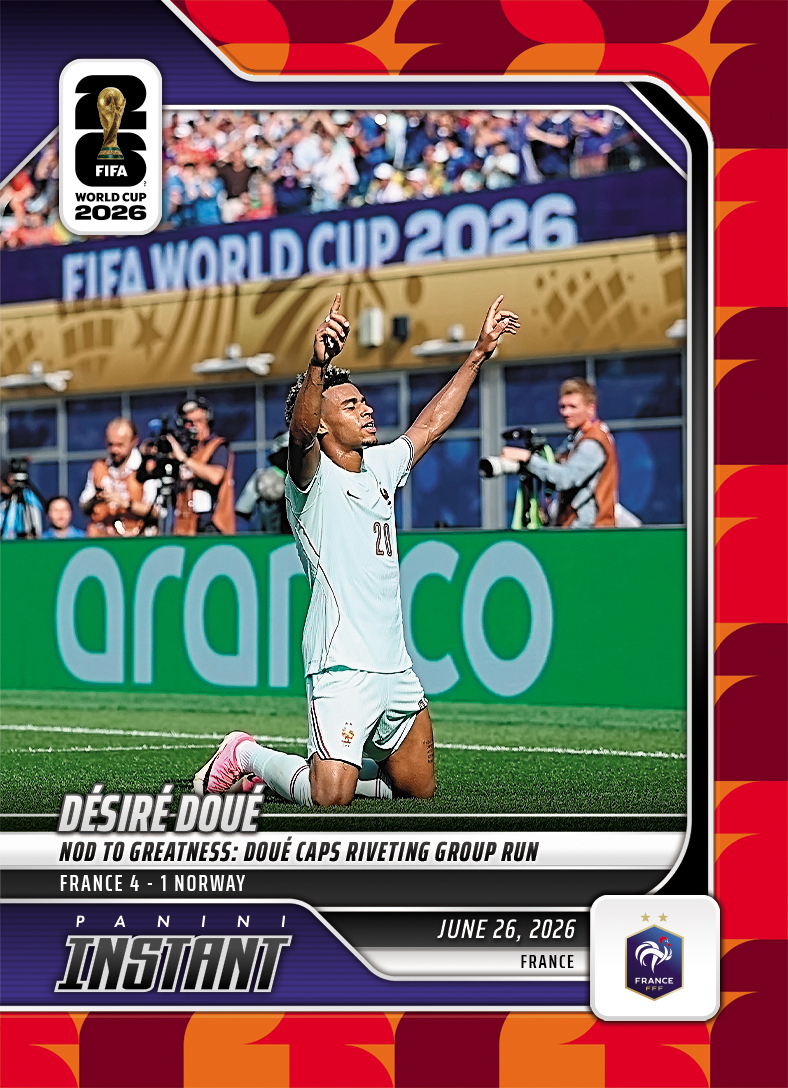 Desire Doue - 2026 Panini Instant FIFA World Cup 2026™ #143 - Red /5