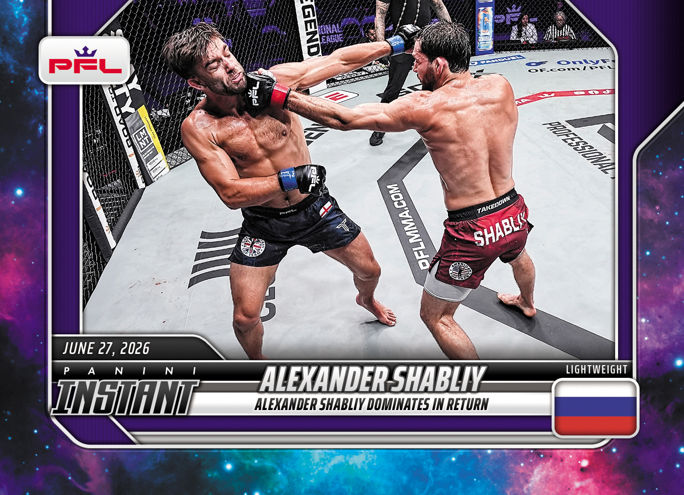 Alexander Shabliy - 2026 Panini Instant PFL #21 - Galaxy 1/1