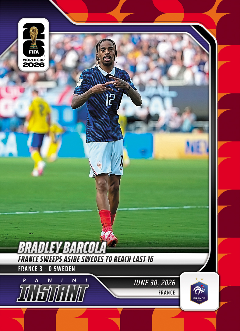 Bradley Barcola - 2026 Panini Instant FIFA World Cup 2026™ #177 - Red /5
