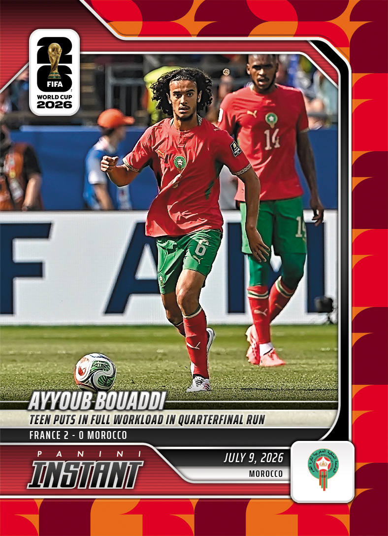 Ayyoub Bouaddi - 2026 Panini Instant FIFA World Cup 2026™ #222 - Red /5