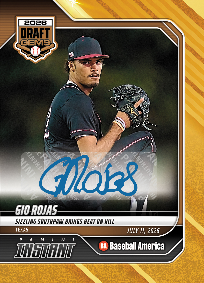 Gio Rojas - 2026 Panini Instant Baseball #3 - Gold /10 Auto