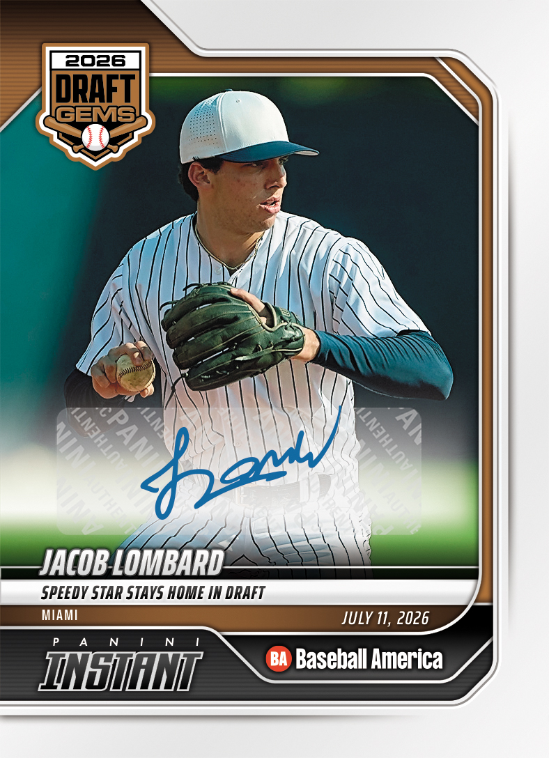 Jacob Lombard - 2026 Panini Instant Baseball #4 - Base /99 Auto