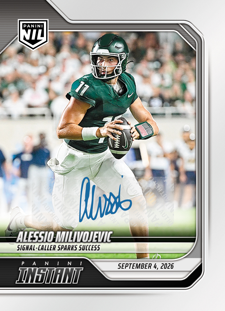 Alessio Milivojevic - 2026 Panini Instant NIL College Football #1-AMI - Base /99 Auto