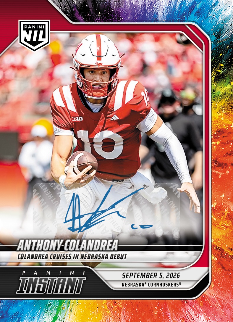 Anthony Colandrea - 2026 Panini NIL College Football #1-ACO - Color Blast /10 Auto