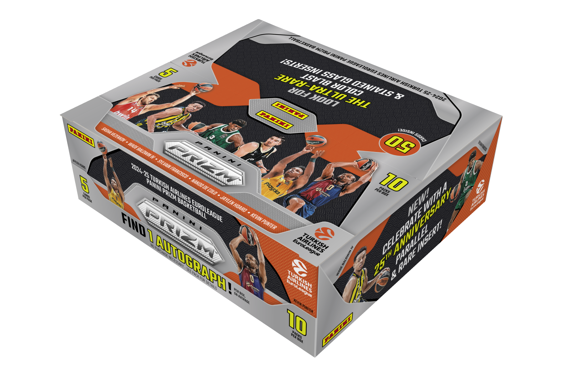 2024-25 Panini Prizm Turkish Airlines EuroLeague Trading Card Box (Hobby)