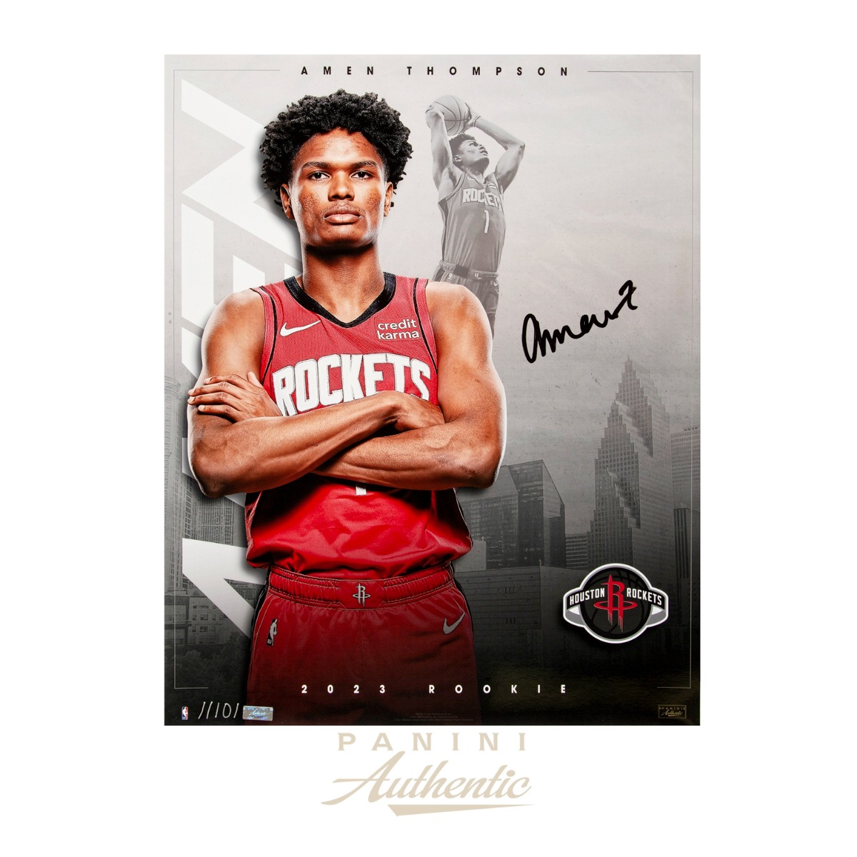 Amen Thompson Autographed 16x20 "Incoming Class" Photograph ~Limited Edition to 101~