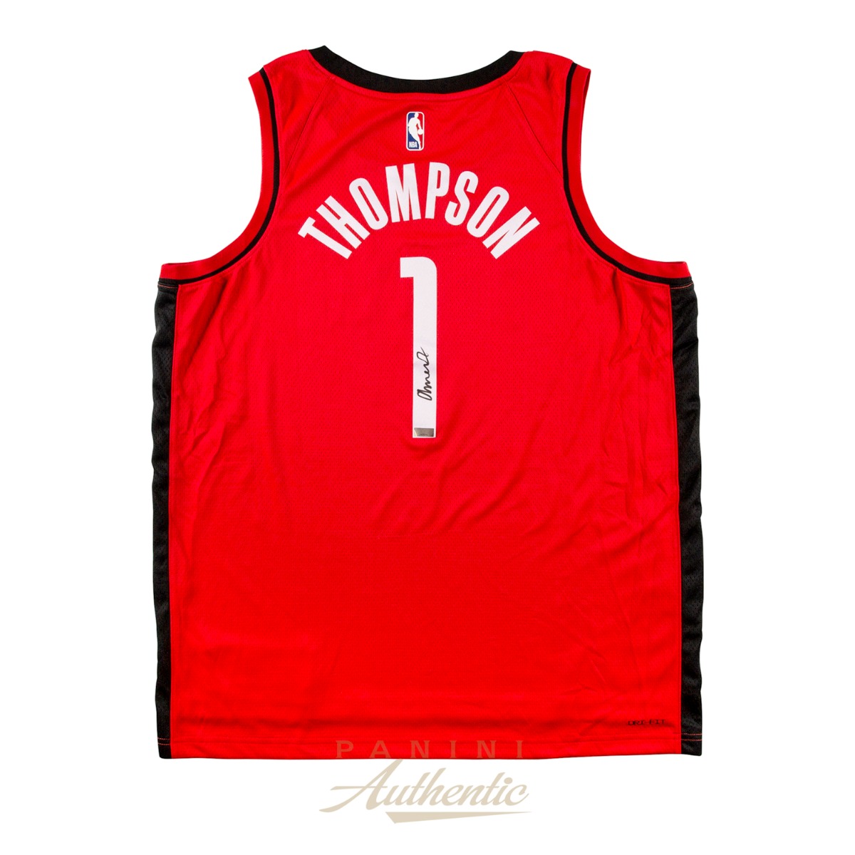 Amen Thompson Autographed Houston Rockets Red Nike Swingman Jersey ~Open Edition Item~