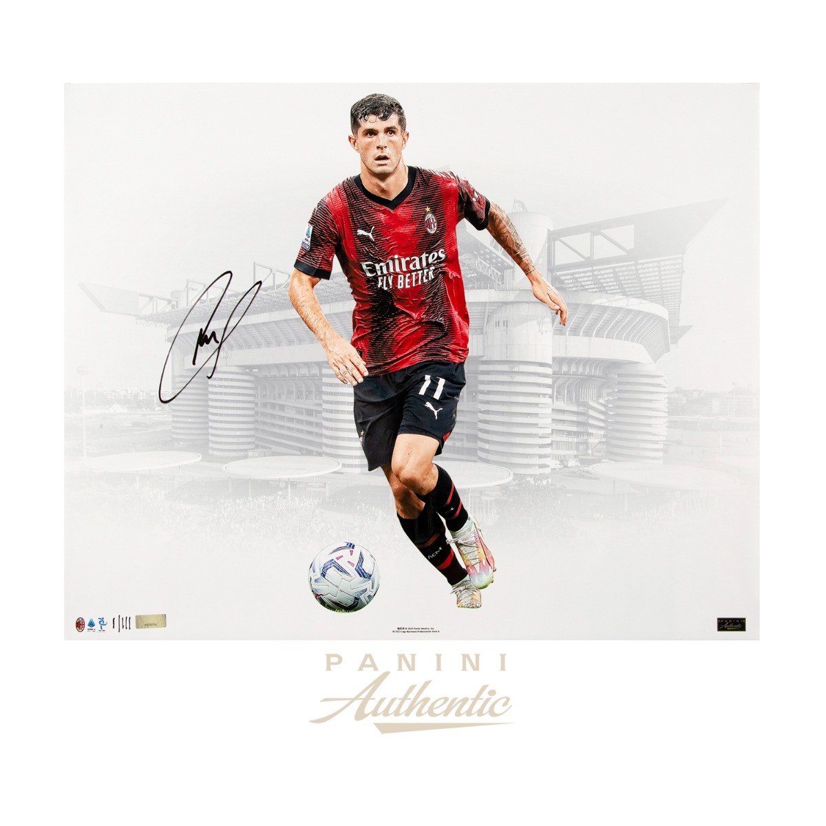 Christian Pulisic Autographed 16x20 "San Siro" Photograph ~Limited Edition to 111~