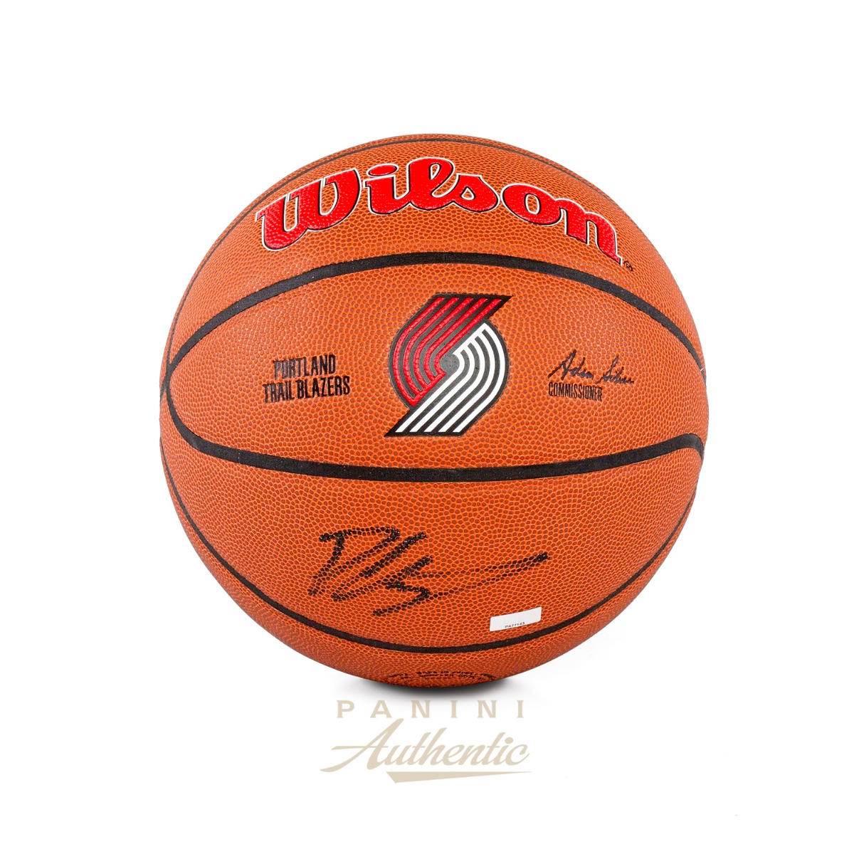 Donovan Clingan Autographed Wilson Portland Trailblazers Team Alliance Replica Basketball ~Open Edition Item~