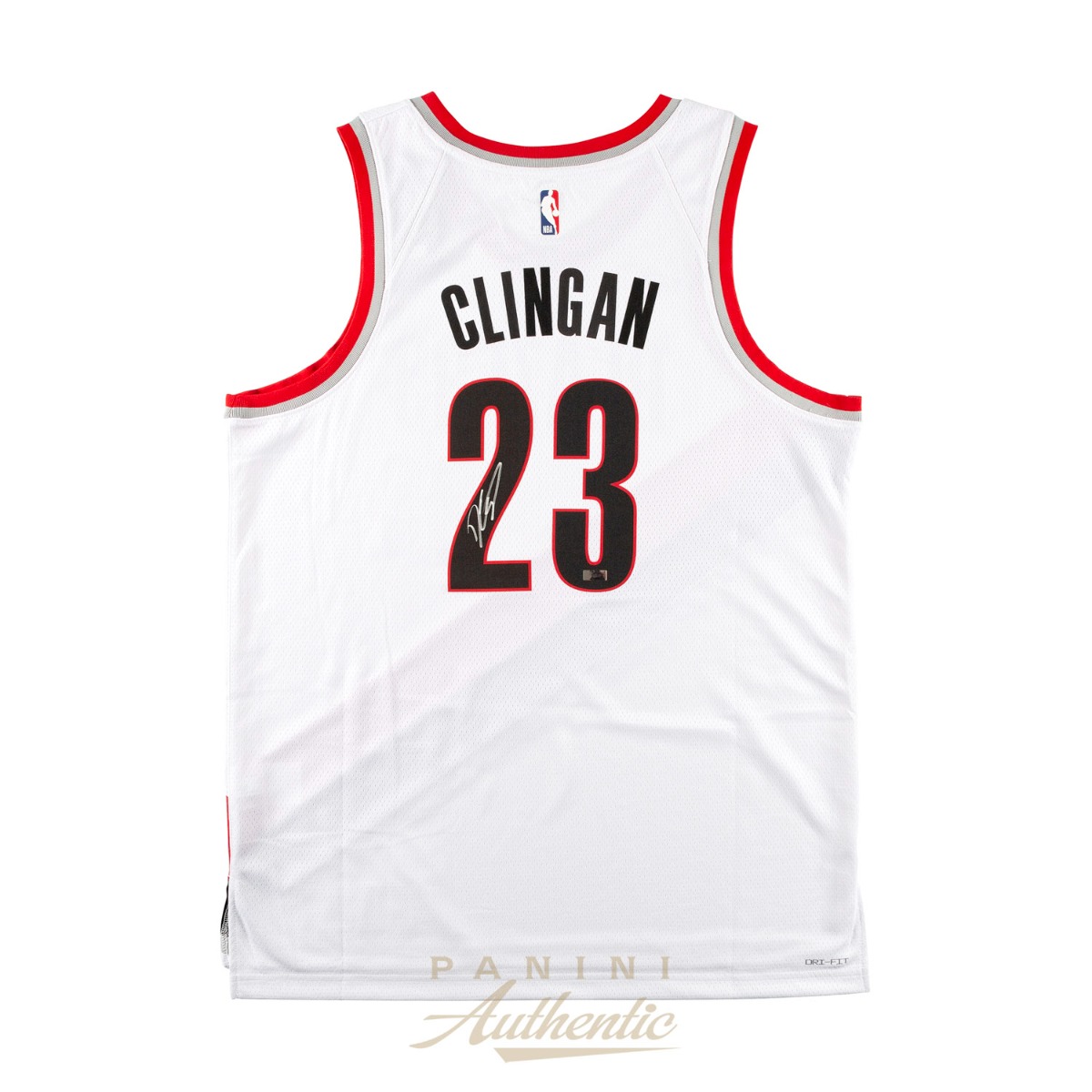 Donovan Clingan Autographed Portland Trailblazers White Nike Swingman Jersey ~Open Edition Item~