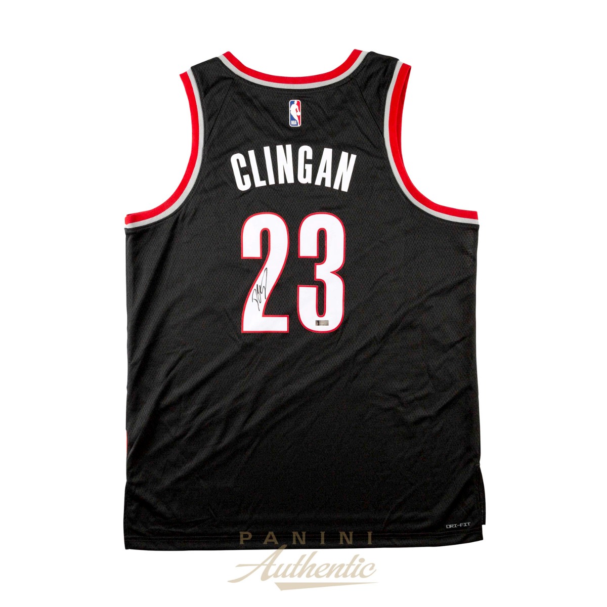 Donovan Clingan Autographed Portland Trailblazers Black Nike Swingman Jersey ~Open Edition Item~
