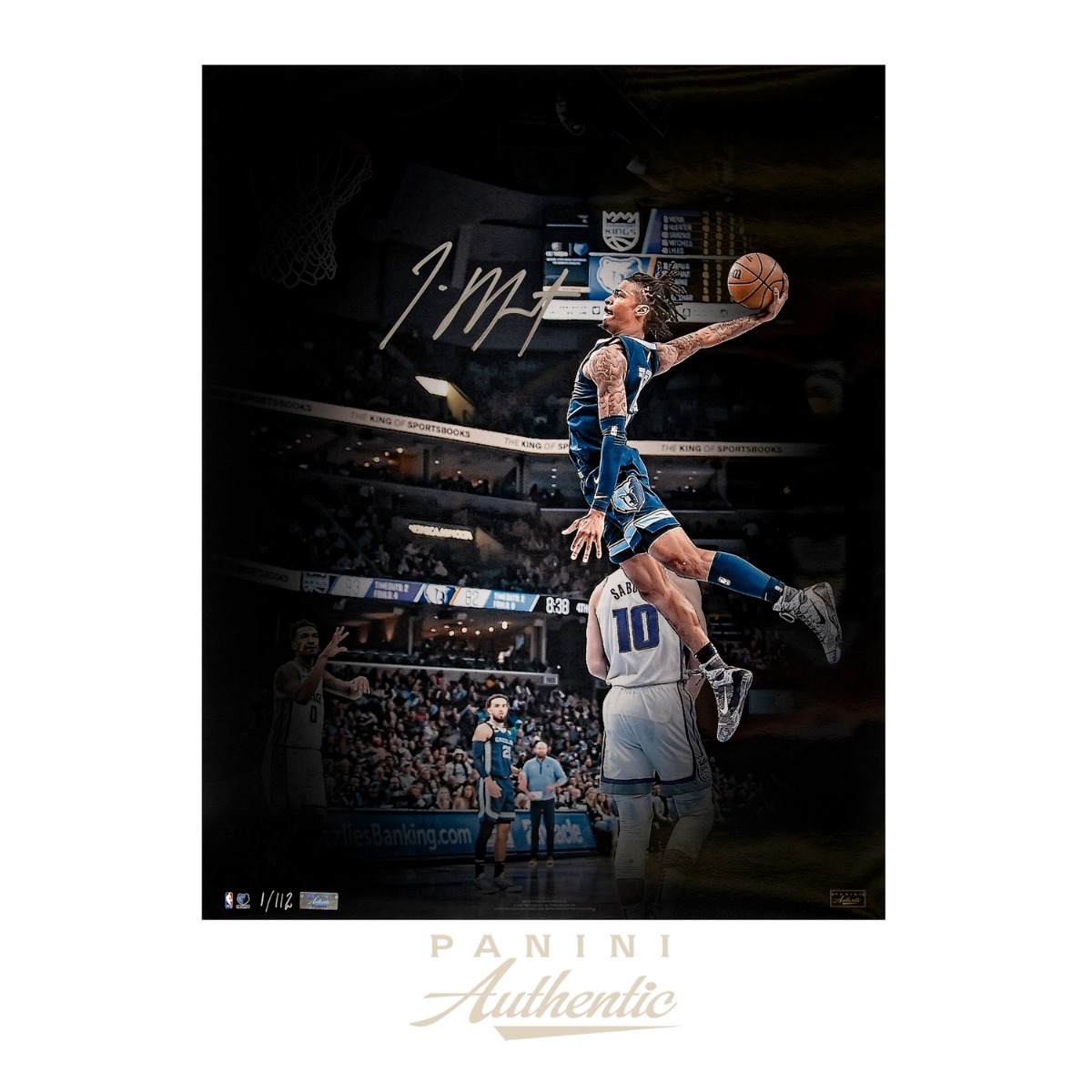 Ja Morant Autographed 16x20 "Flight" Photograph ~Limited Edition to 112~