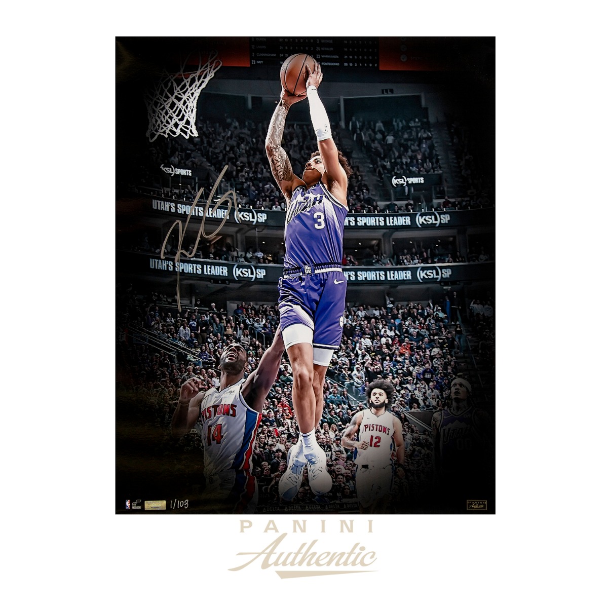 Keyonte George Autographed 16x20 "Soar" Photograph ~Limited Edition to 103~