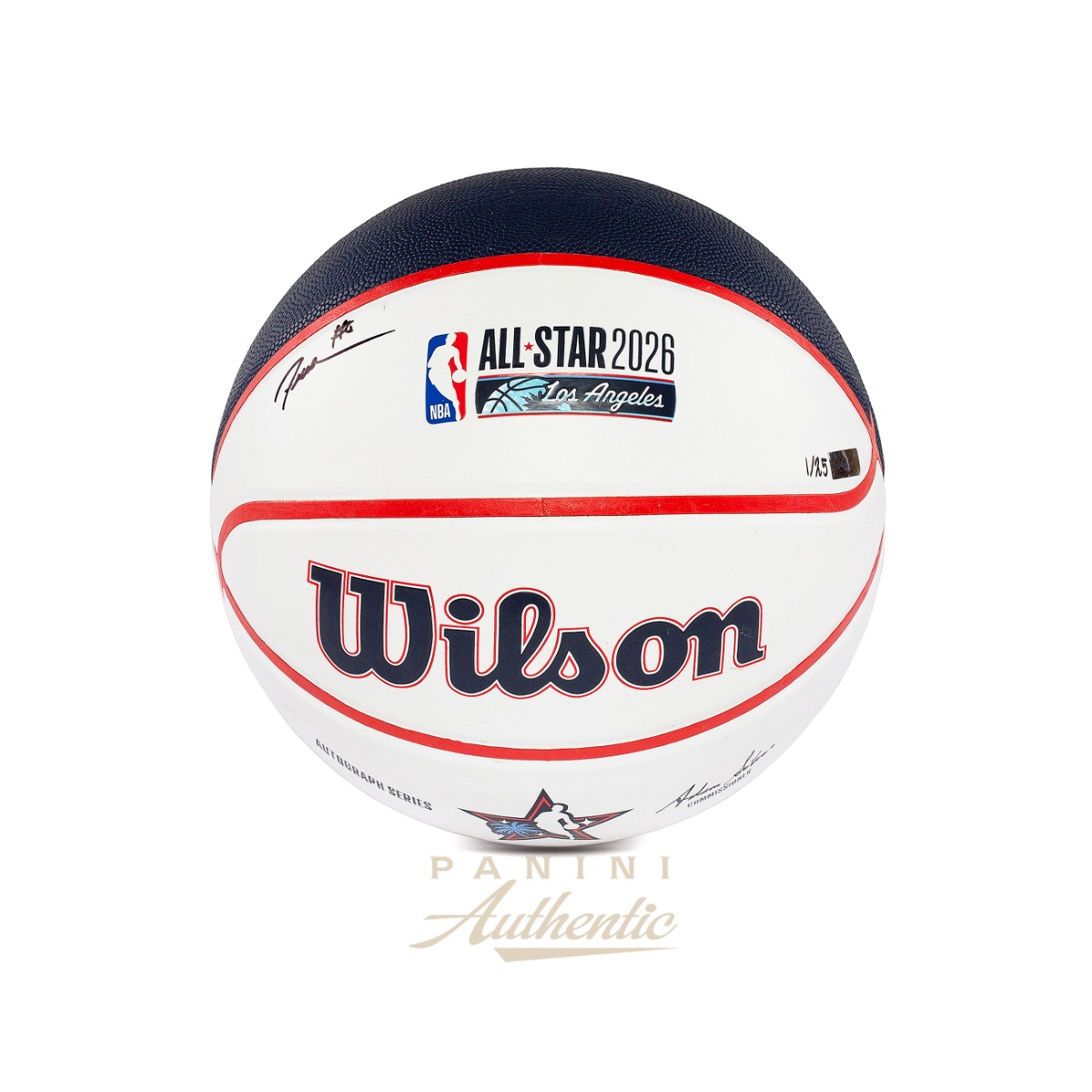 Jeremiah Fears Autographed Wilson All Star 2026 Replica White Panel Basketball ~Limited Edition to 25~