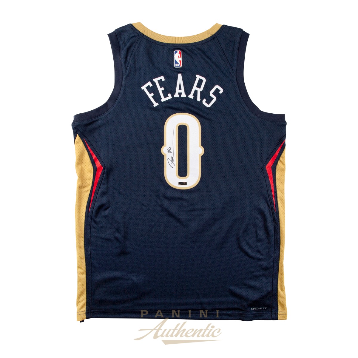 Jeremiah Fears Autographed New Orleans Pelicans Navy Blue Nike Swingman Jersey ~Open Edition Item~