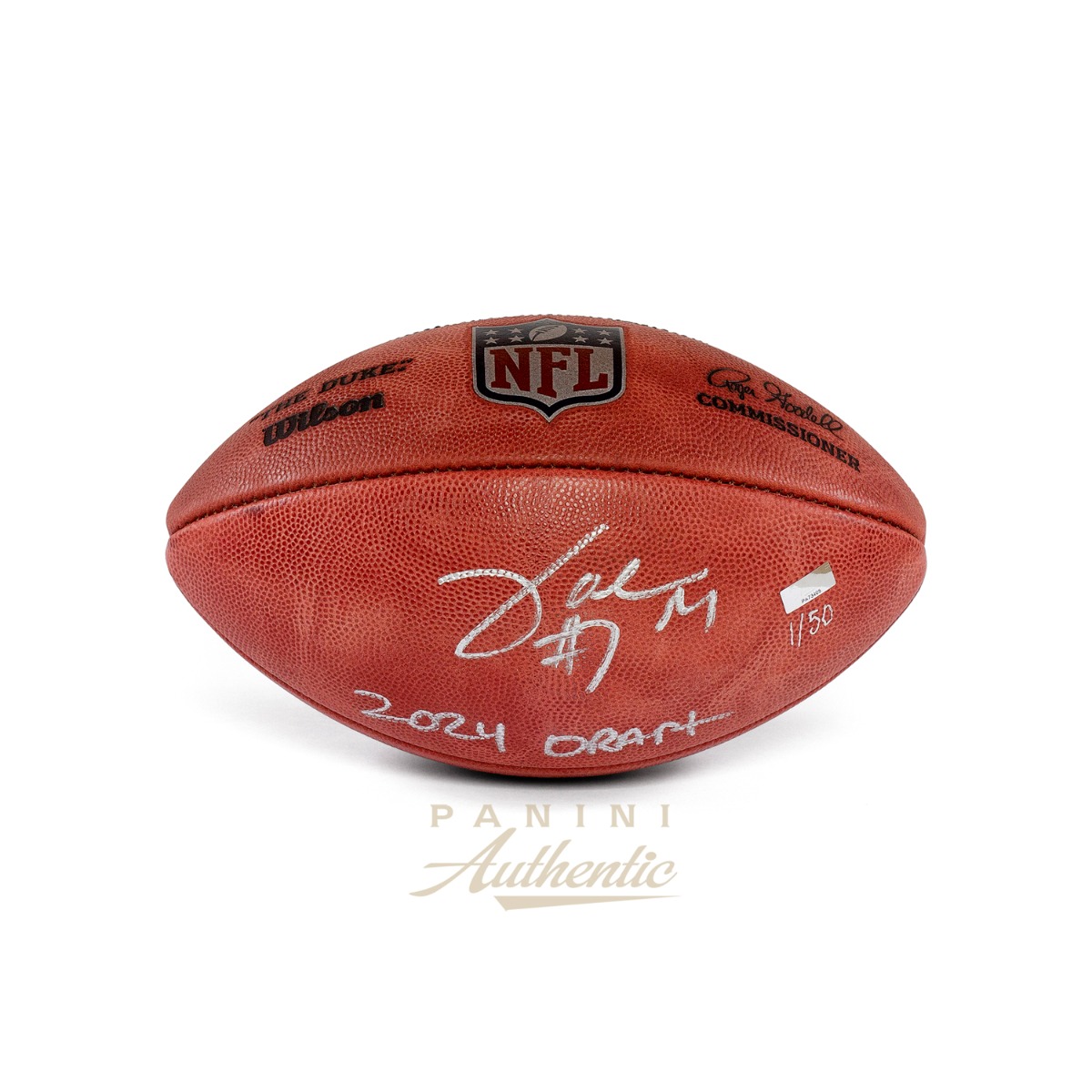 Joe Milton Autographed Authentic Wilson Football with "2024 Draft" ~Limited Edition to 50~