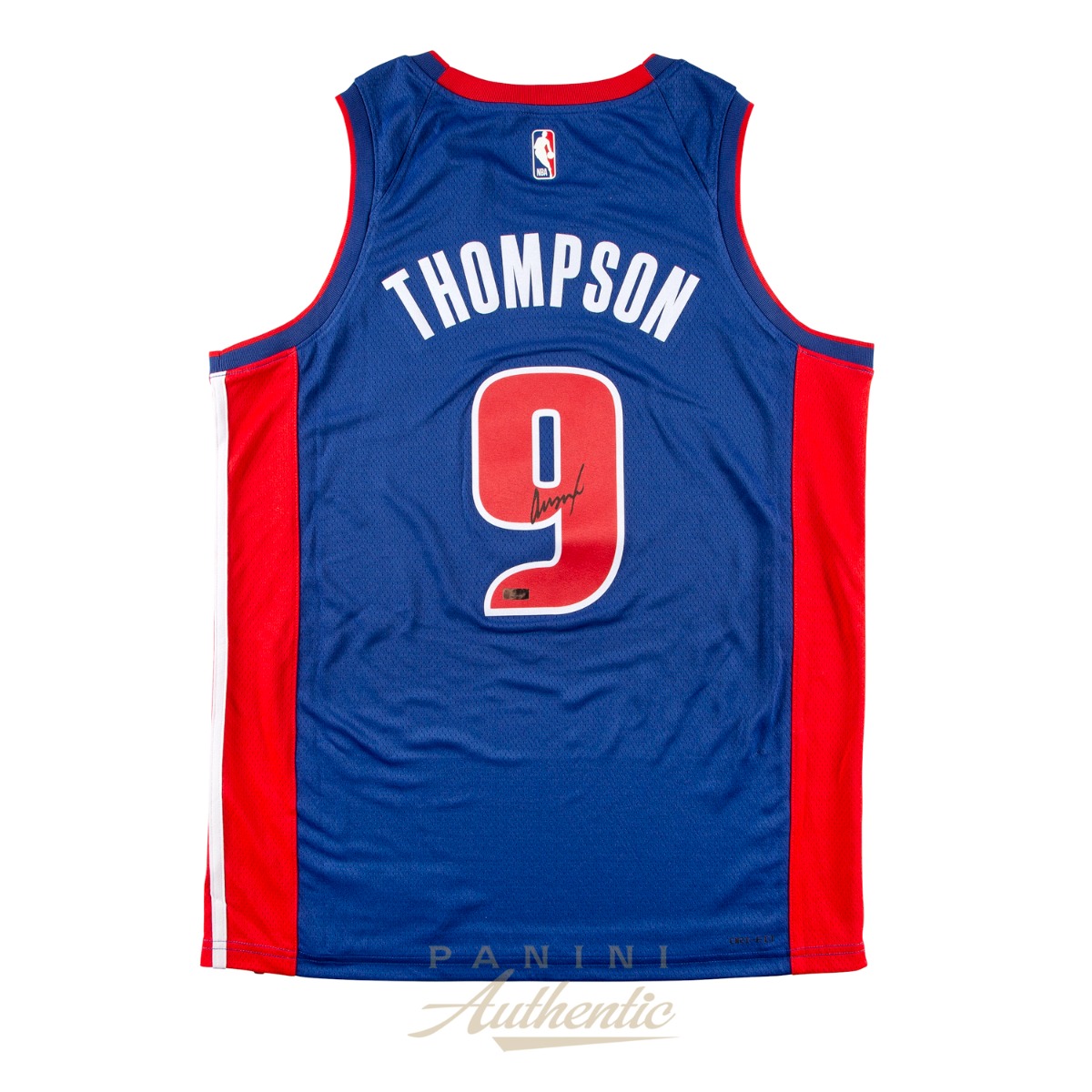 Ausar Thompson Autographed Blue Detroit Pistons Swingman Jersey ~Open Edition Item~