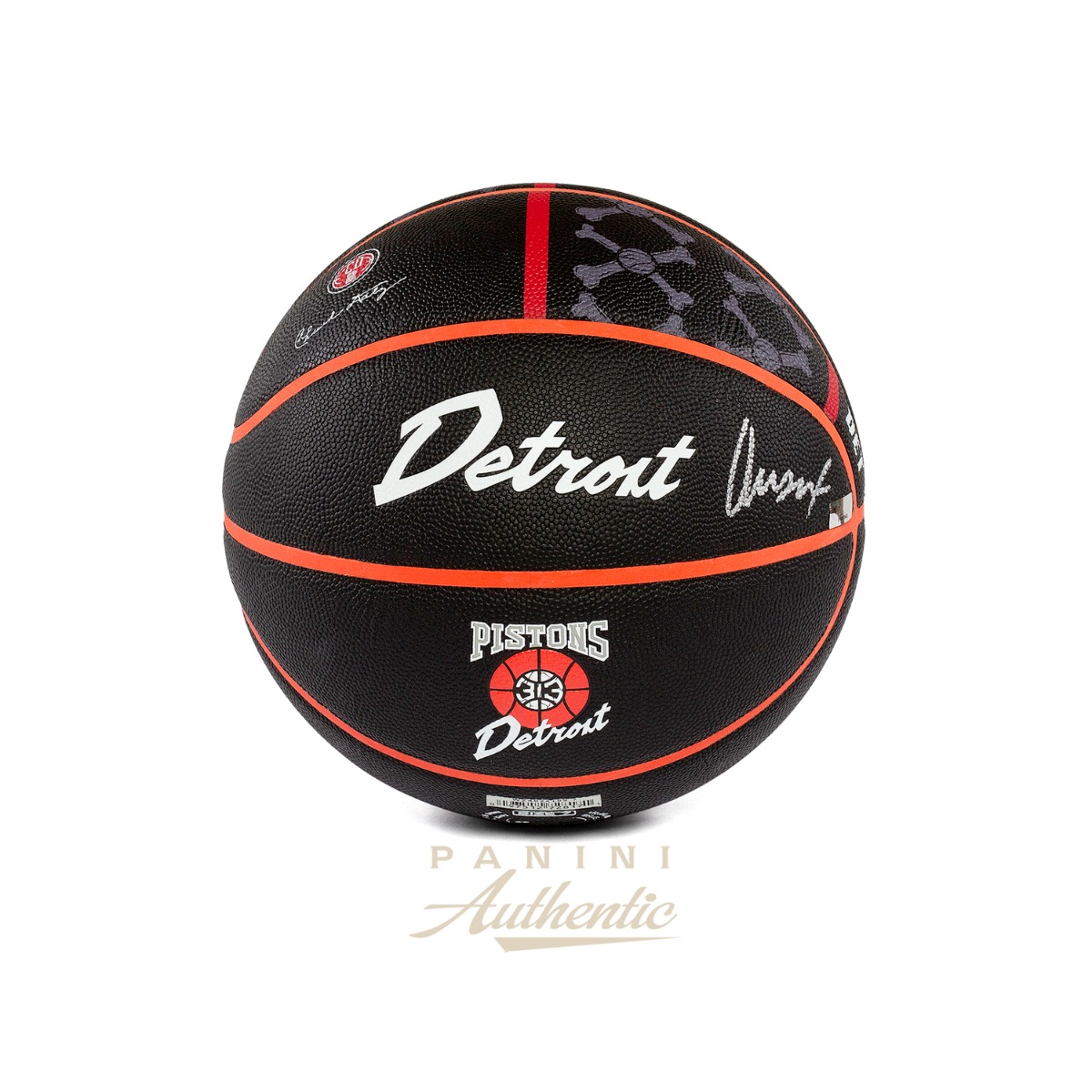 Ausar Thompson Autographed Black Detroit Pistons Wilson City Edition Collectors Basketball ~Open Edition Item~