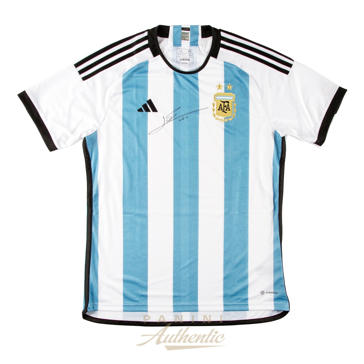 Lionel Messi Autographed 2022 Argentina National Team Home Replica Jersey ~Open Edition Item~