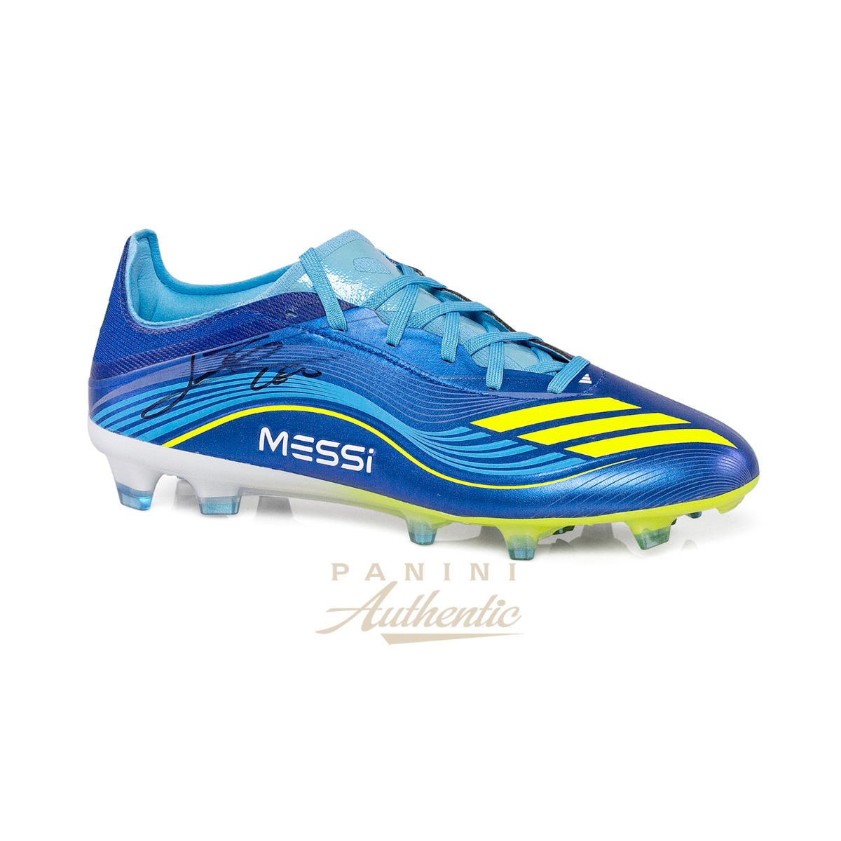 Lionel Messi Autographed Blue Adidas F50 Pro Cleat ~Open Edition Item~