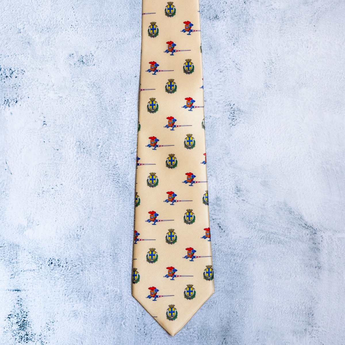Limited Edition Vitaliano X Panini Pure Silk Tie - Yellow