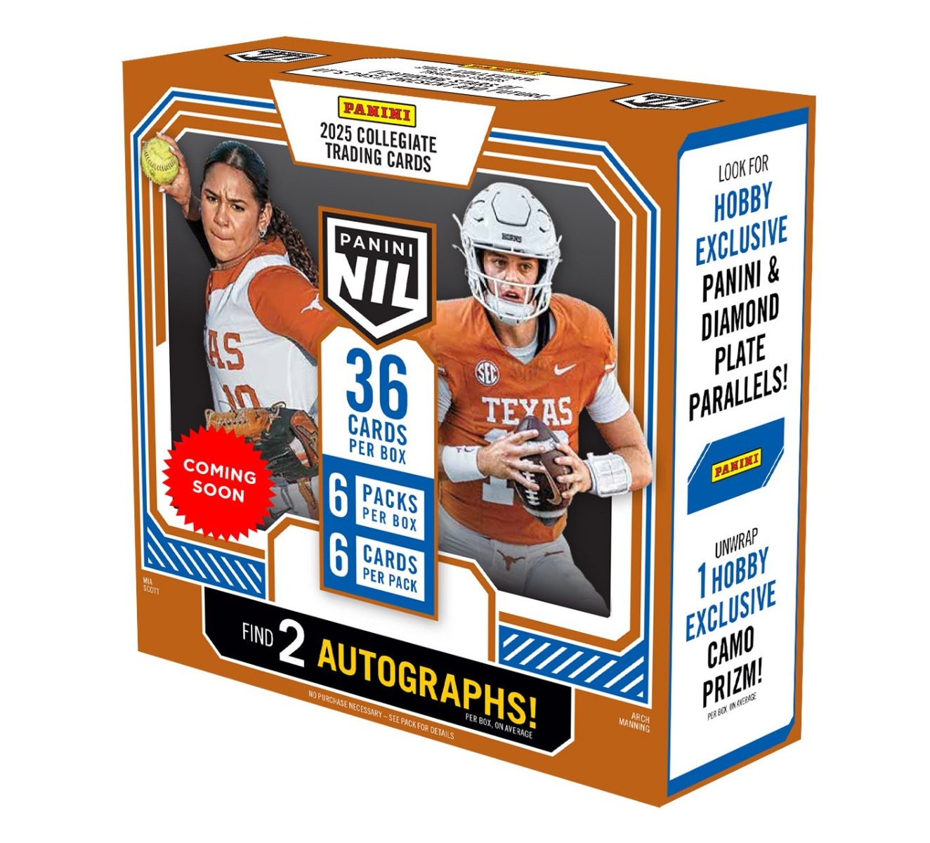 2025 Panini University of Texas NIL Trading Card Box (Hobby)